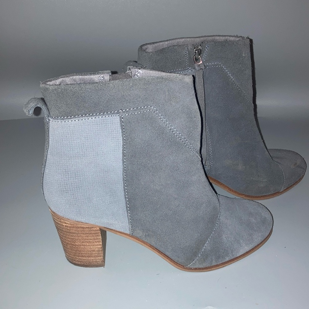 Toms Charcoal Ankle Booties